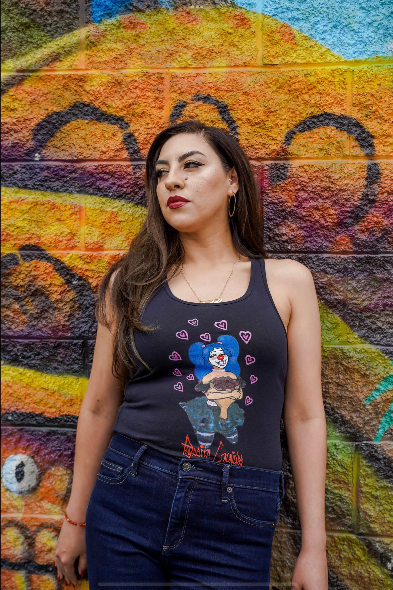 Loquita In Love Racerback Tank Tee