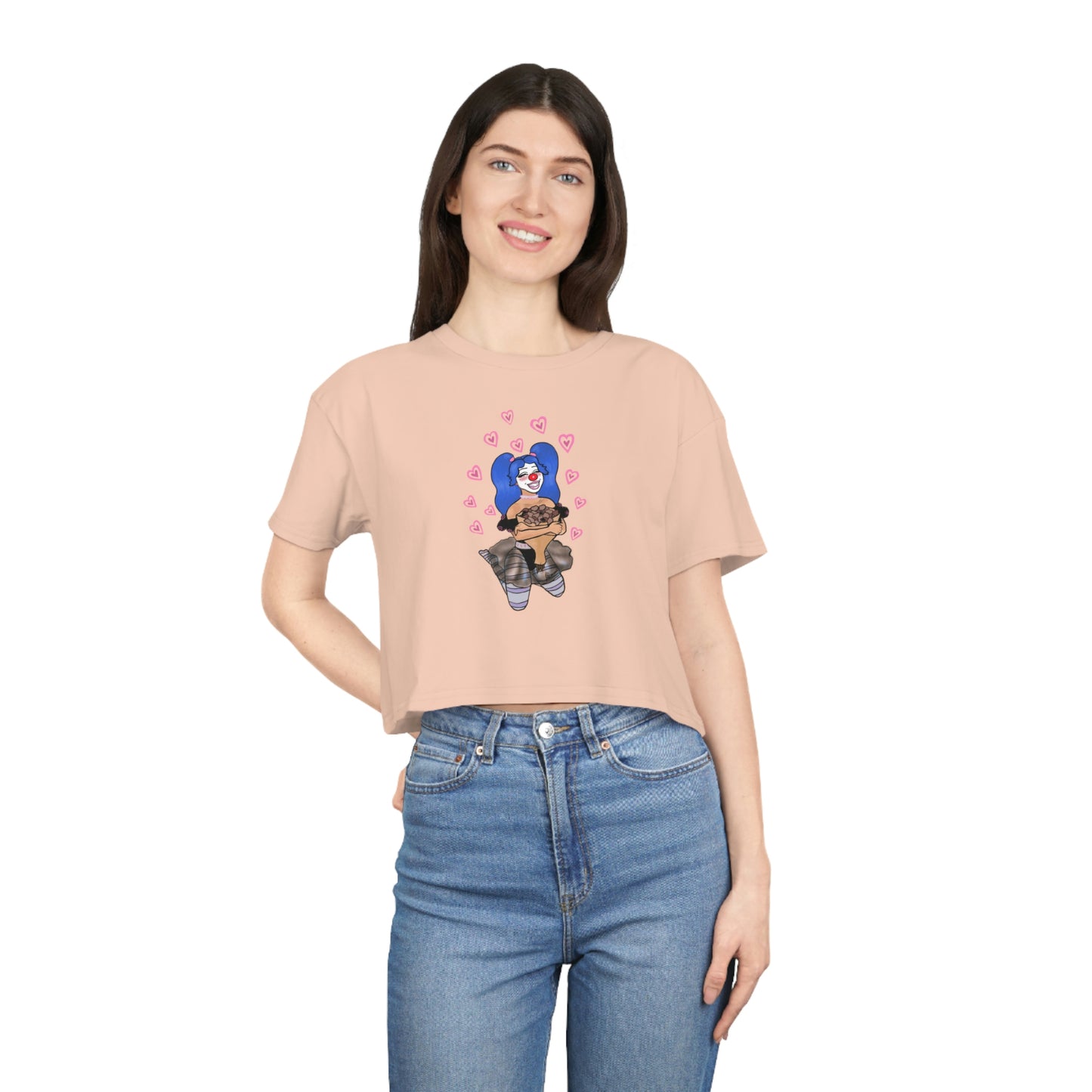 Loquita In Love Women's Crop Tee